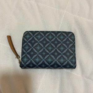 Fossil compact zipper wallet